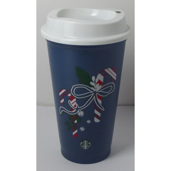 Starbucks Color-Changing Cup Blue Christmas 16 Oz. Reusable Plastic With Lid - Picture 2 of 10
